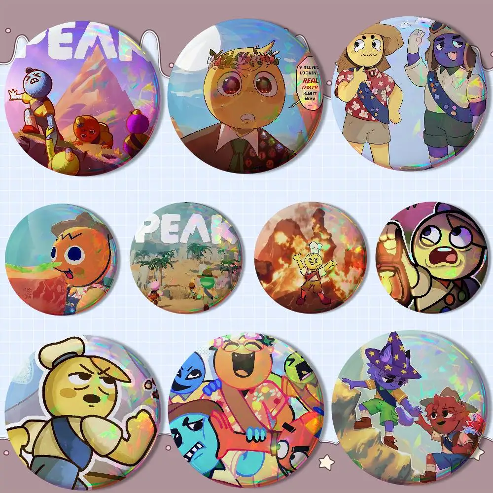 

Game PEAK cool Creative Round Badge Button Pin Bag Decor Fans Collection Friends Gift Brooch