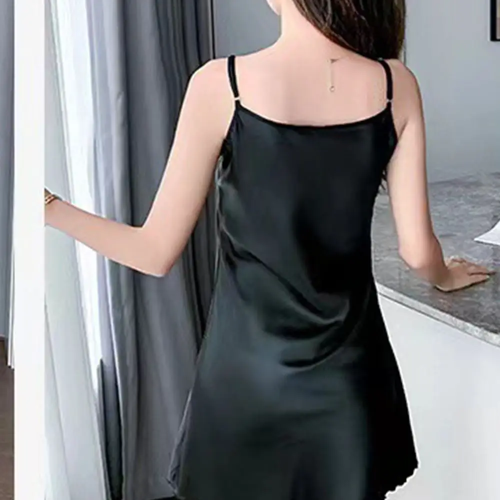 

Cozy Sexy Camisole Female Homewear Pyjamas Suspender Nightdress Sling Nightdress Women Sleepwear Ice Silk