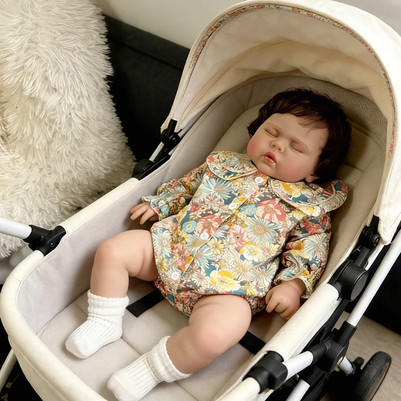 

Кукла-реборн 60 см (24 дюйма) спящая, как на фото, очаровательная, ручной работы, реалистичная, для девочек.