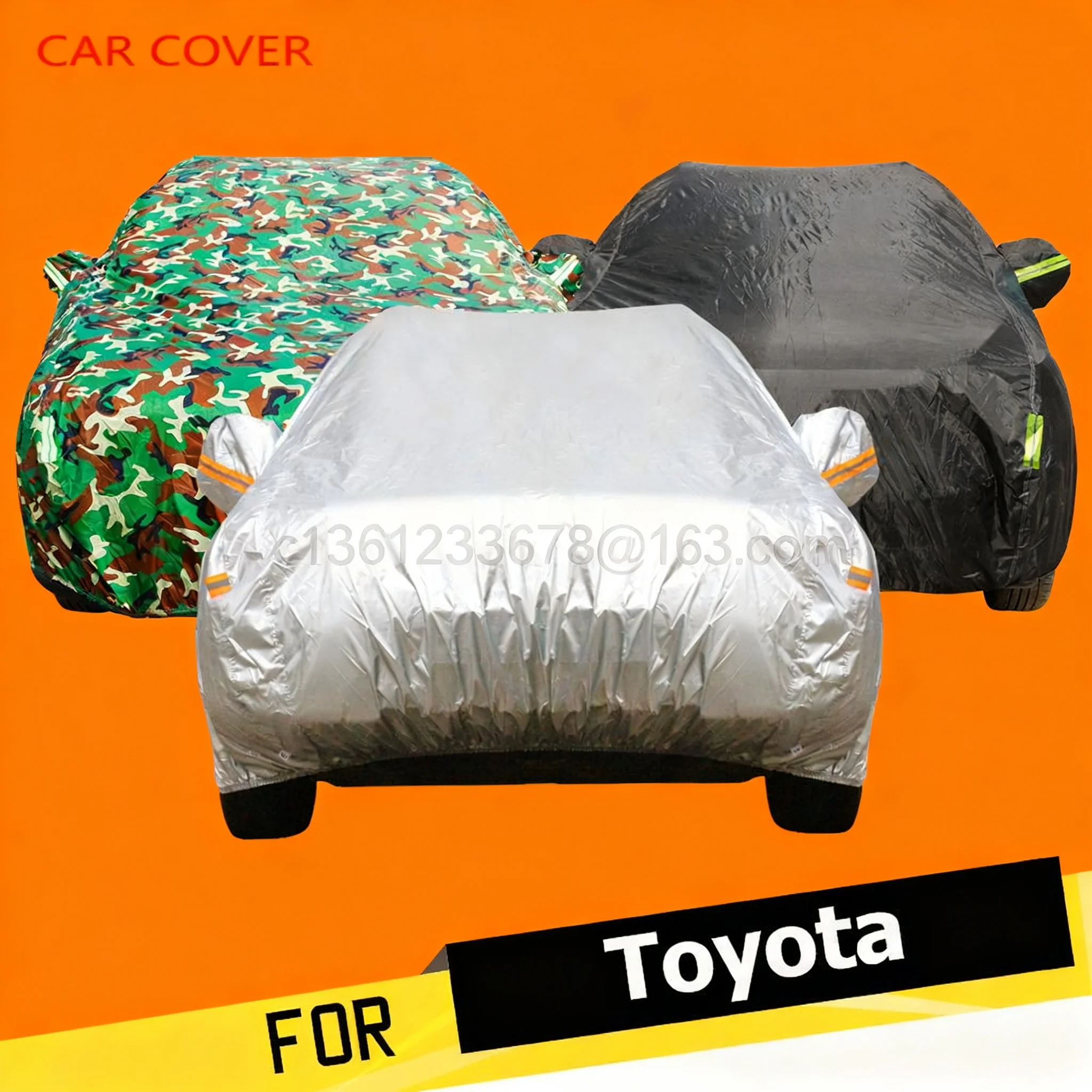 

For Toyota Levin Yaris E Z Land Cruiser Prius Prado 4Runner Car Cover Anti UV Rain Sun Snow Protector Cover Dust Proof