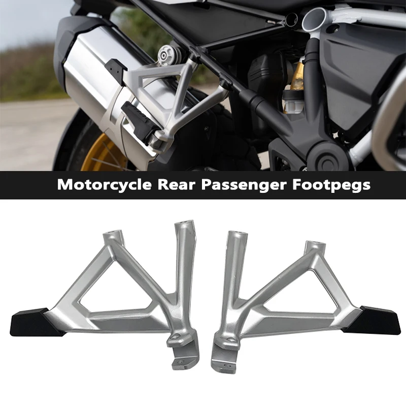 R1250GS R1200GS Rear Passenger Footpegs Kit Footrests Foot Rest Bracket For BMW R1250 R1200 GS LC Adventure 2013-2023