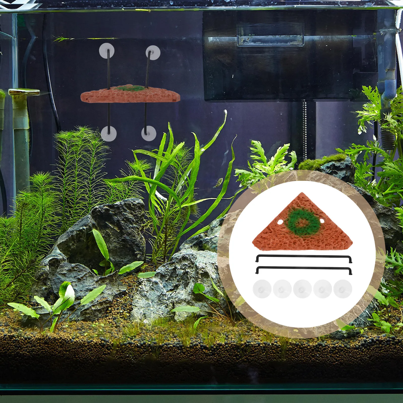 Safe Non Pollutant Turtle Floating Island Platform Aquarium Ornament Fish Tank Decor Tortoise Bask Terrace Pet Interaction