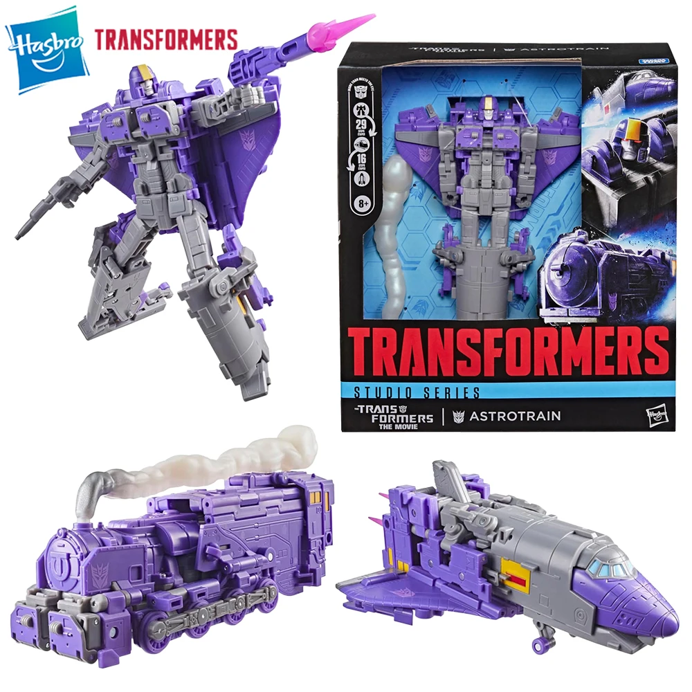 

Оригинальная новая фигурка Hasbro Transformers Studio Series Astrotrain (SS86 The Movie) 17 см, модель робота-фигурки класса Leader, игрушка, подарок