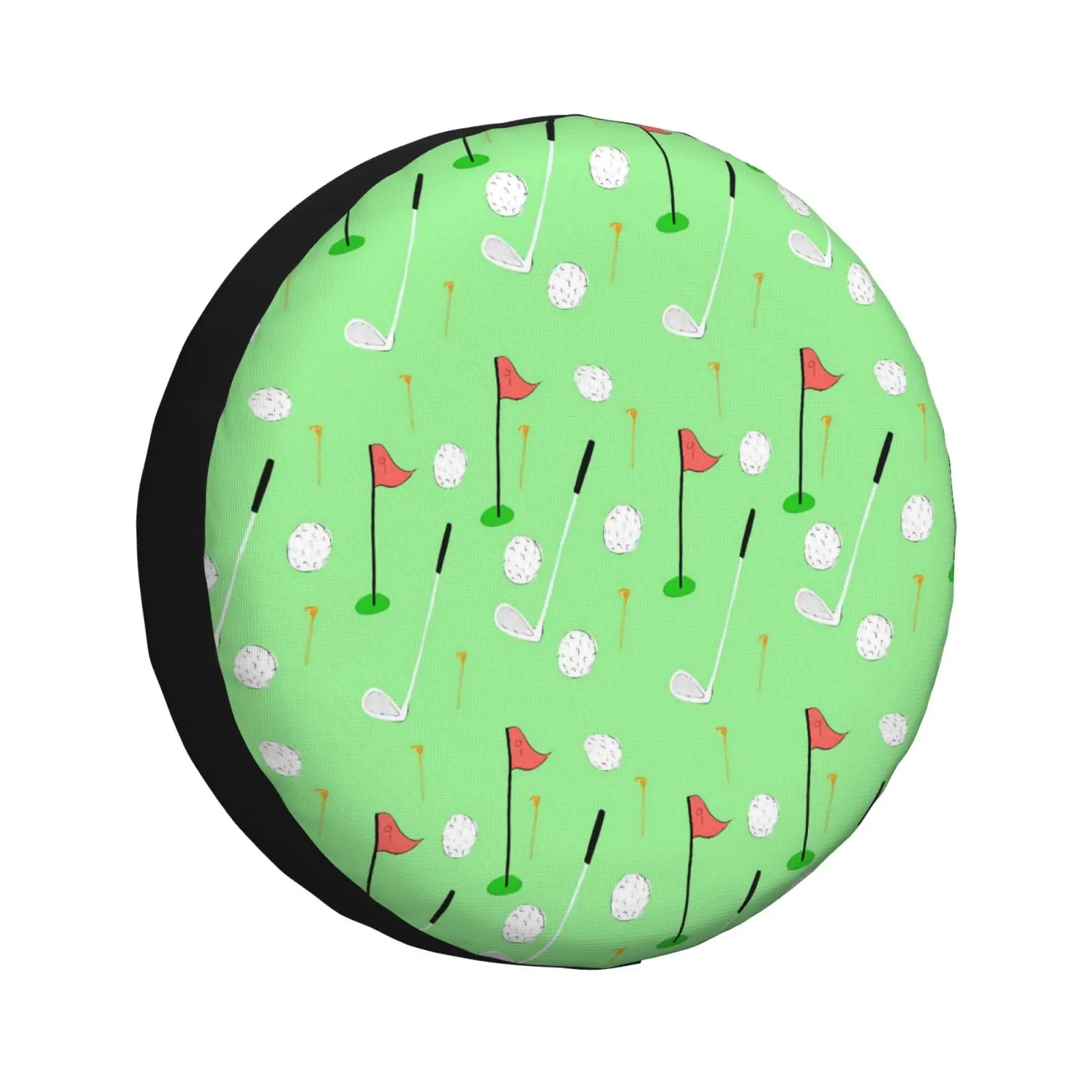 

Чехол для запасного колеса с принтом для гольфа, универсальный 4WD 4x4SUV, автомобильные детали, защитный чехол для колес 14, 15, 16, 17 дюймов