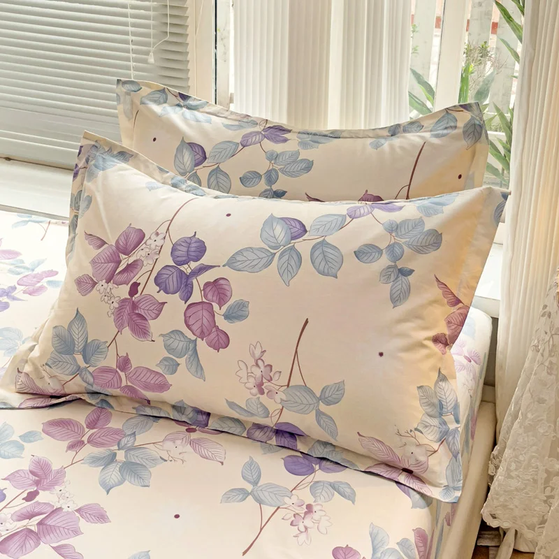 MissDeer Floral Style Pillowcase Home Bed Pillowslip 100% Cotton Pillow Cover capa de almofada 2pcs Rectangle Cushion Covers