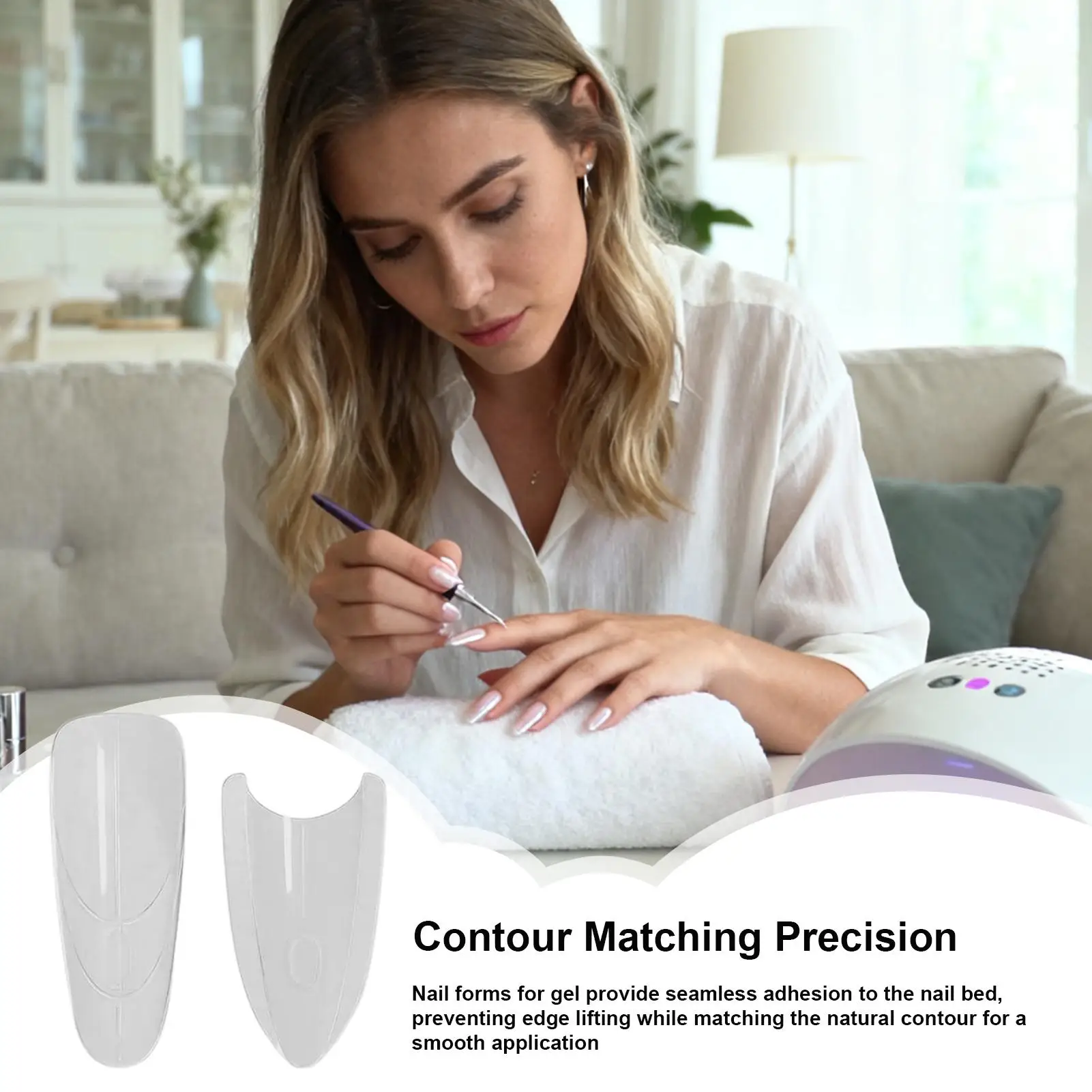 أشكال الأظافر للتمديد 240 قطعة شفافة مانيكير صياغة هلام وصلات لإطالة الأظافر أشكال ABS مسمار أعلى أشكال للمبتدئين #6