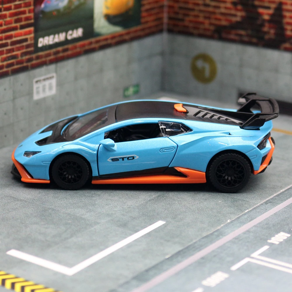CAIPO 1:40 مقياس Huracan STO Aventador SVJ63 التراجع لعب نموذج سيارة المركبات #3