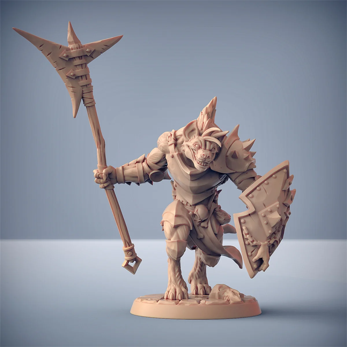 Hiena Knight-3D Impressão Modelos Microscópicos, Predator Killer, Board Game Piece, Chacal