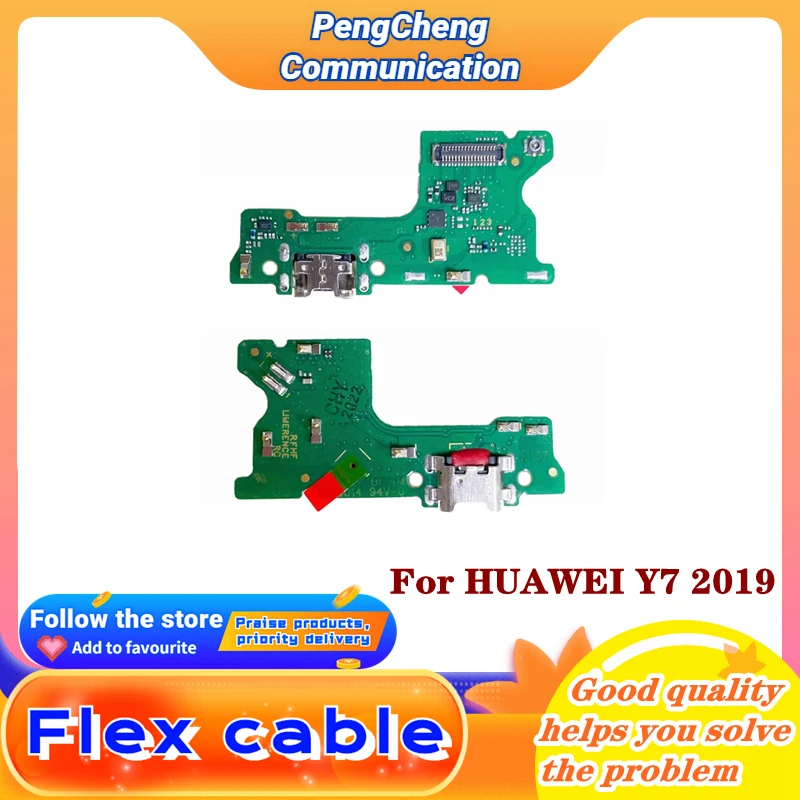 

Оригинальный USB-разъем для зарядки HUAWEI Y9 2017, запчасти для платы, гибкий кабель с микрофоном и микрофоном