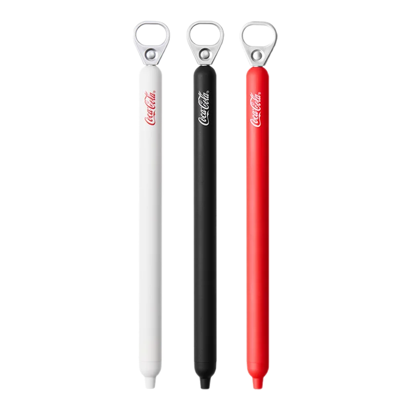 KACO لطيف متعة حبر قلم للرجال كوكا كولا Co وصفت سحب تبويب حسن المظهر متعة القرطاسية هلام أقلام 0.5 مللي متر الأسود الكتابة اللوازم المدرسية