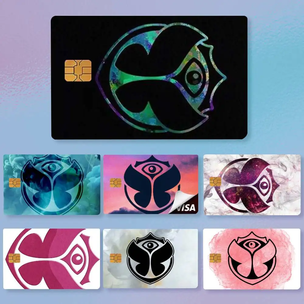 T-Tomorrowlands Music Logo  High Definition Matte PVC Film Tape | For Credit Card, Debit Card Stickers & Gift Decoration