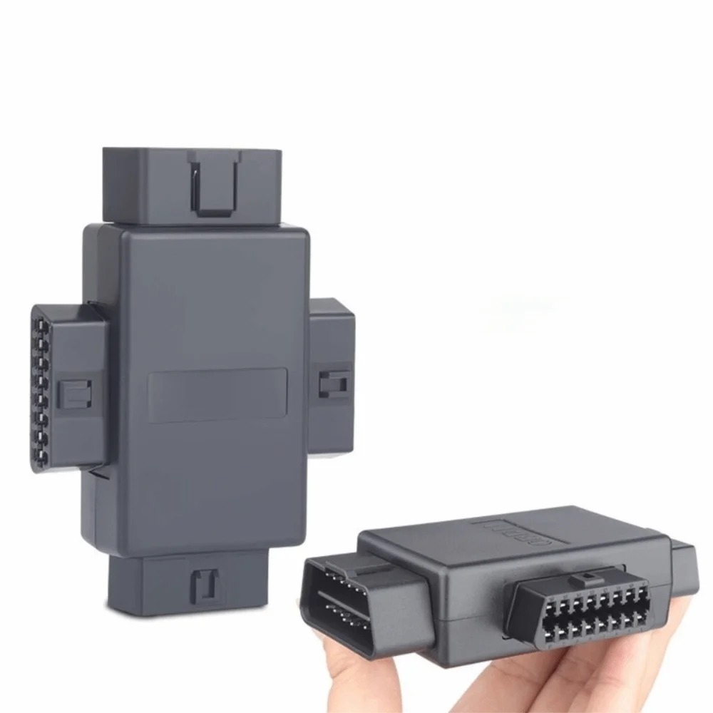 16 Pin OBD2 Cable Splitter Male to 3 Female 16 Core OBDII Splitter Adapter Black 1 to 3 Diagnostic Extender Adapter
