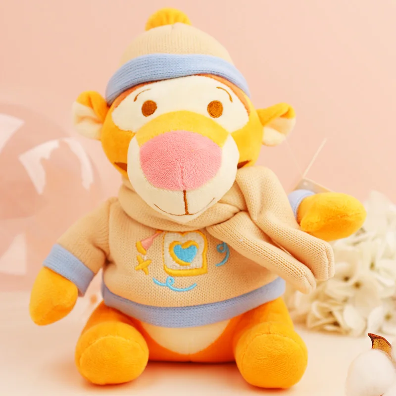 20cm Disney Winnie The Pooh Tigger Stuffed Animal Toys Movie Dolls Kawaii Plushies Soft Cotton Toy For Girls Baby Birthday Gift