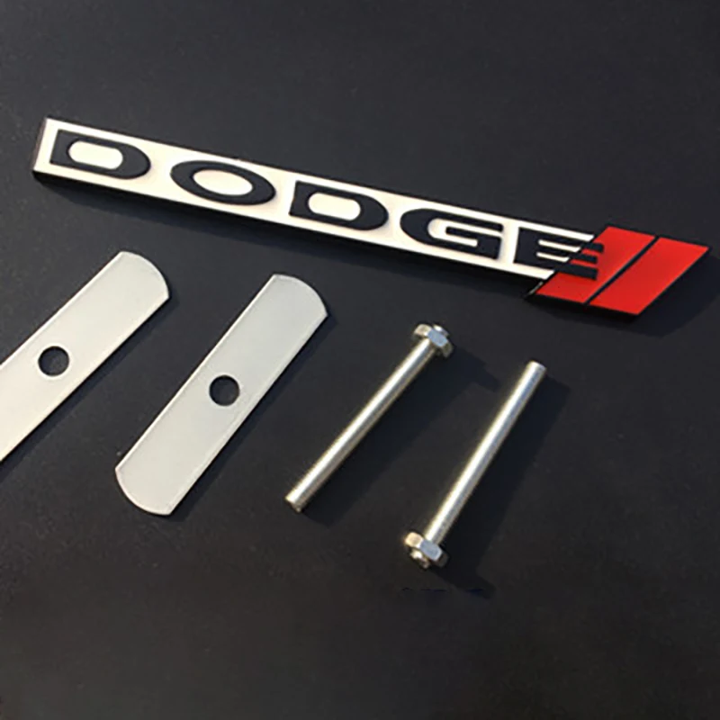 Emblema Metálico para Parrilla Delantera y Maletero de Coche, para Dodge Charger, Challenger, Ram, Viper, Jcuv, Caravan, Durango, SRT, Decoración