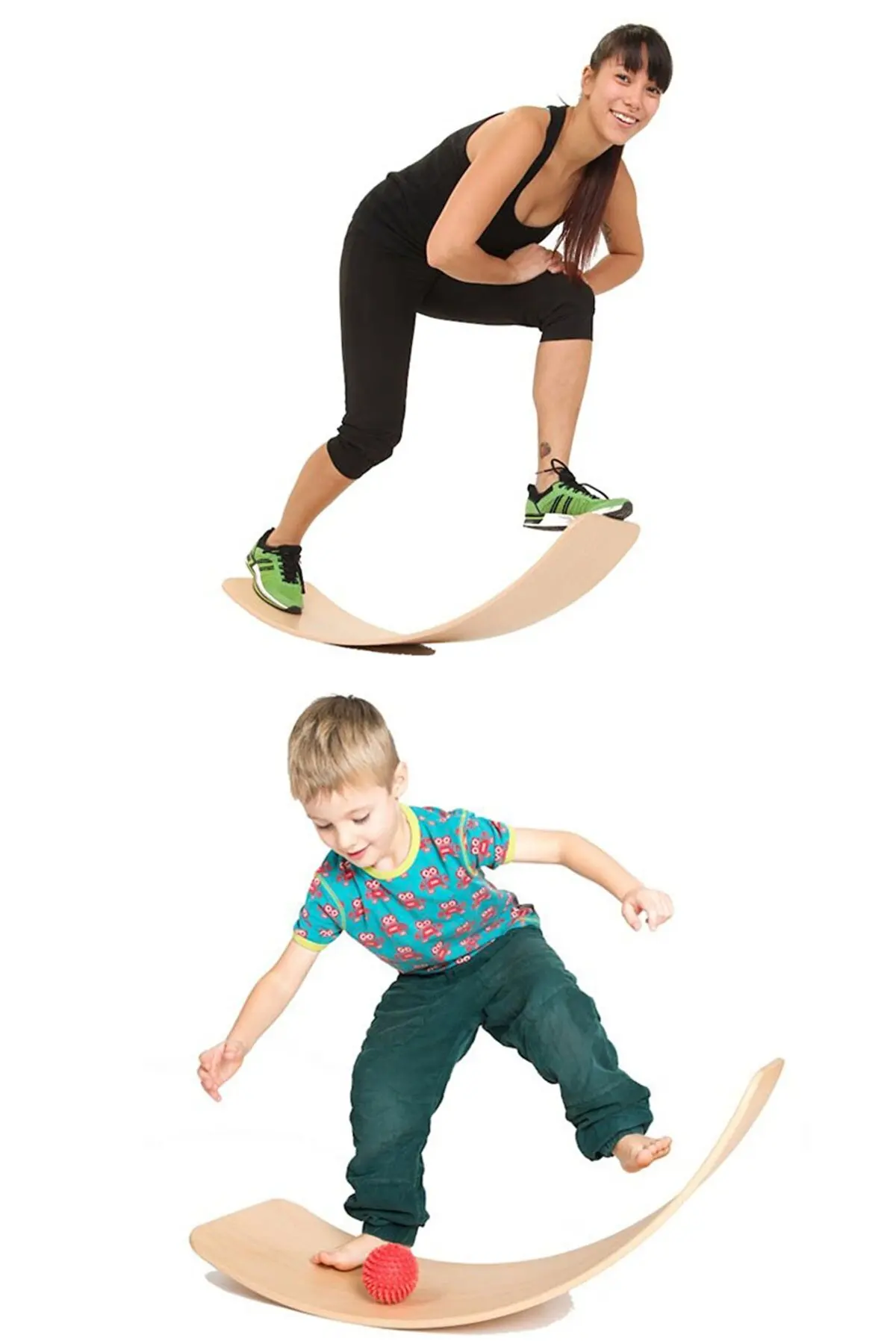 Yoga Wood Balance Board Child Adult Sports Board Balance Board Plywood Platform-the-Board Balancing