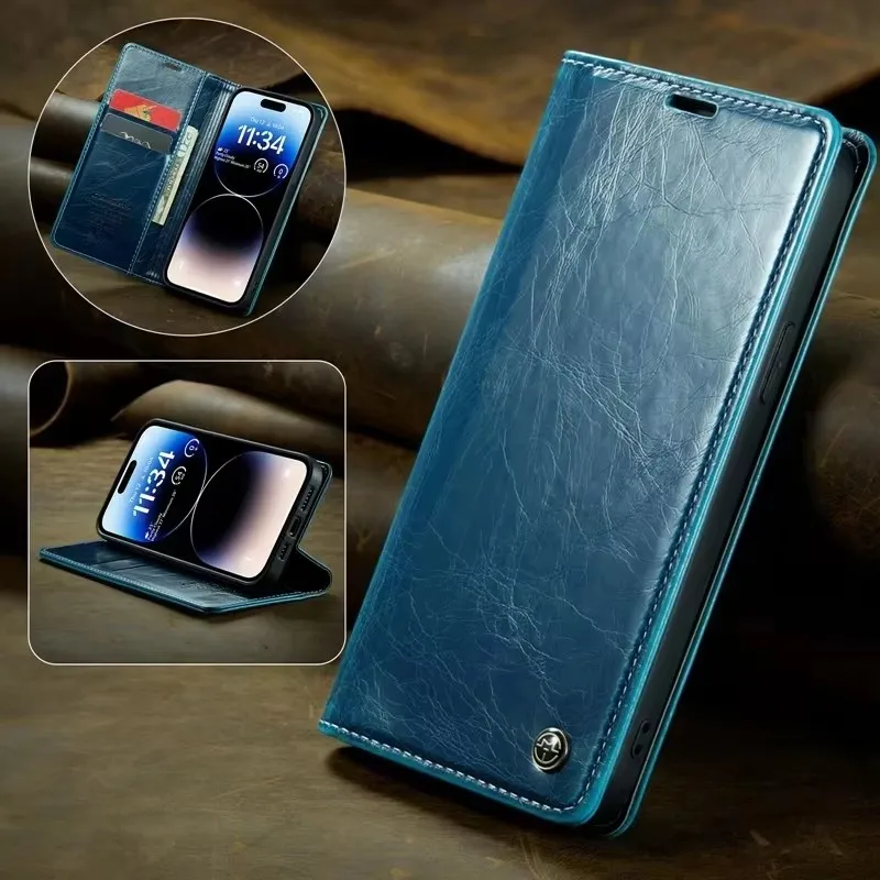 

Leather Case For Xiaomi Redmi Note 13 Pro Plus 4G 5G Redmi K70E 13C POCO 6 Pro 5G C65 4G Luxury Magnetic Wallet Flip Cover Coque