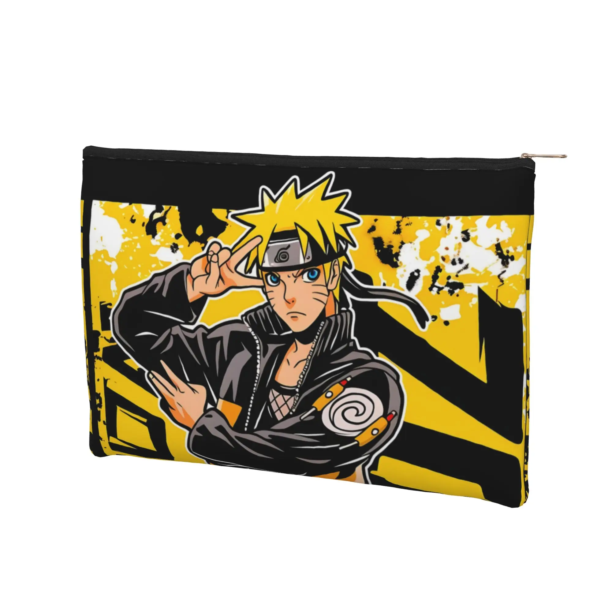anime Foldable Cute pouch Naruto anime comic Makeup Bag  Toiletry Bag with Zipper Wash Bag