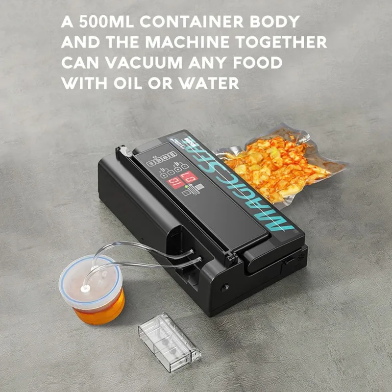 [NEWA08R】 Vacuum Sealer Machine MAGIC SEAL MS300 Automatic Manual Mode For Food Packaging Sealer Mylar Bags Sealing Machine UK P