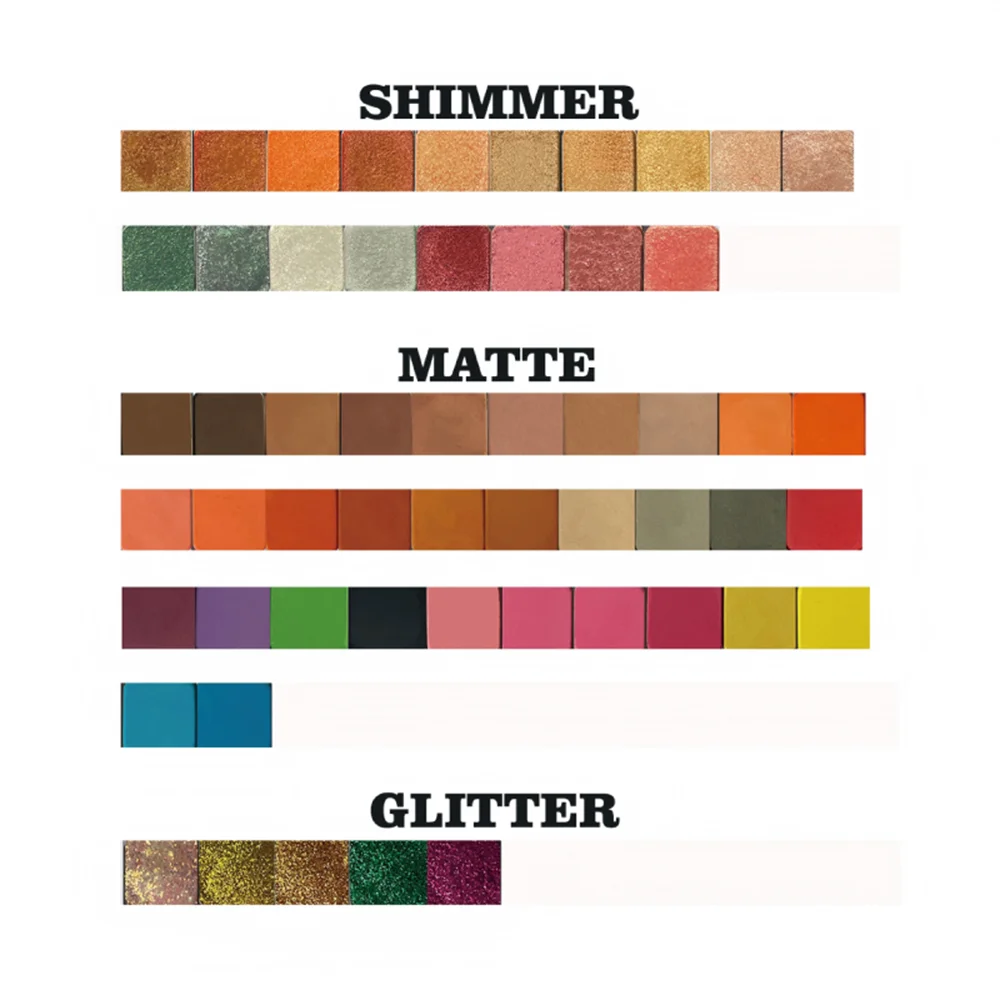 Eigen Label 16 Kleuren Oogschaduwpalet Aangepast Logo Mat Parelmoer Glitter Waterbestendig Oogschaduw Plastic Bakje Bulk Make-up