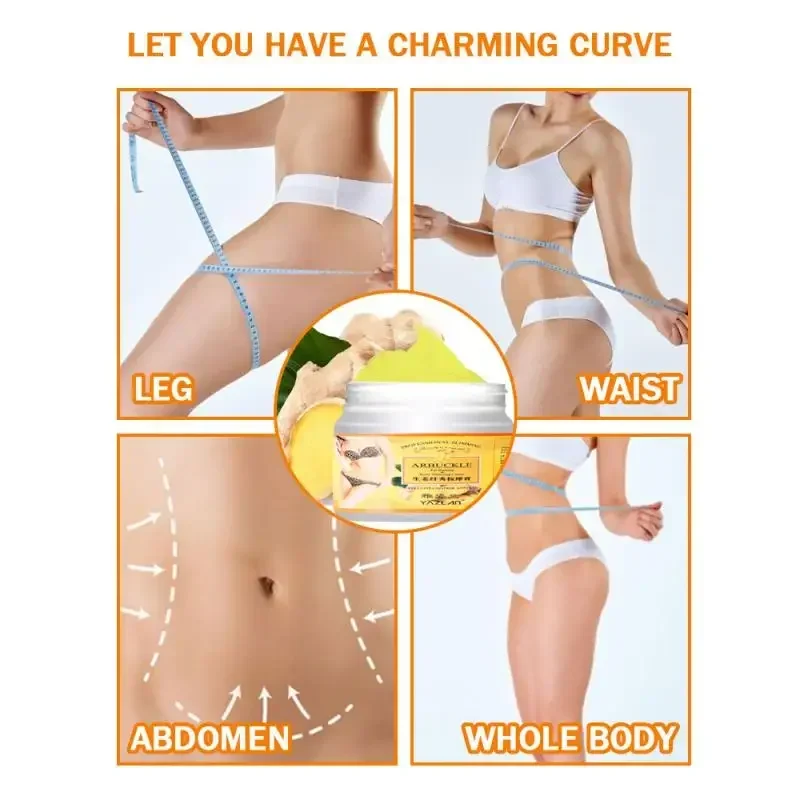 Ginger Slimming Weight lose Cream Fat Burning Anti-cellulite Leg Cream Body Waist Effective Reduce Fat Slimming Cream Herbal