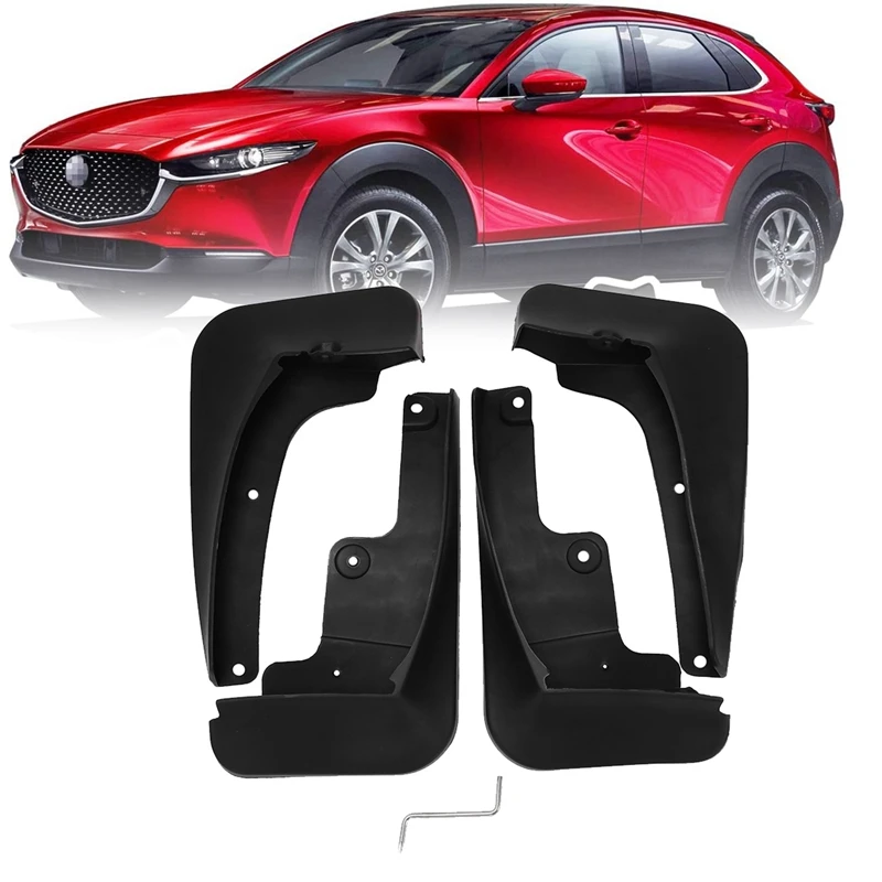 New4pcs Front Rear Wheel Mudguards For Mazda CX30 CX-30 2020 2021 Splash Guards Mud Flaps