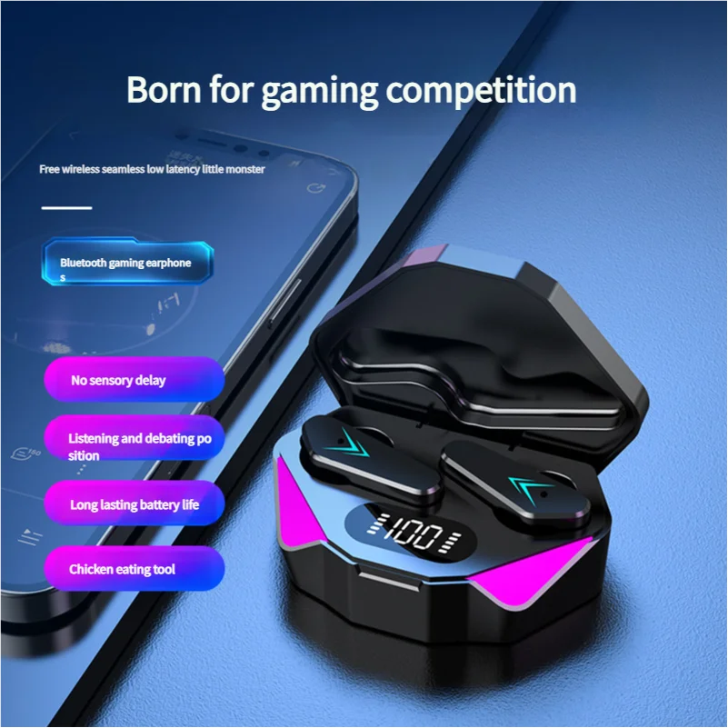 

TWS low latency e-sports display Bluetooth headset low power consumption ear buds earphones Bluetooth headphones Earphone