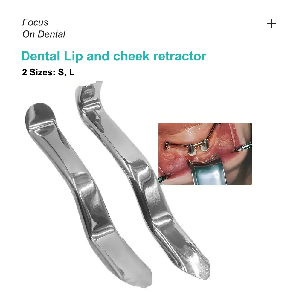 XYSZ 1pcs ทันตกรรม Minnesota Lip Cheek Retractor Implant เปิดปากเครื่องมือเหล็ก Oral Retractor ทันตแพทย์เครื่องมือเครื่องมือ