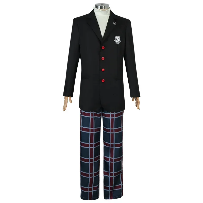 Game Persona 5 Akira Kurd Cosplay Costume P5Rain Palace Lotus Ren Amamiya Full Set School Uniform Mens Unisex Blazer Outfit