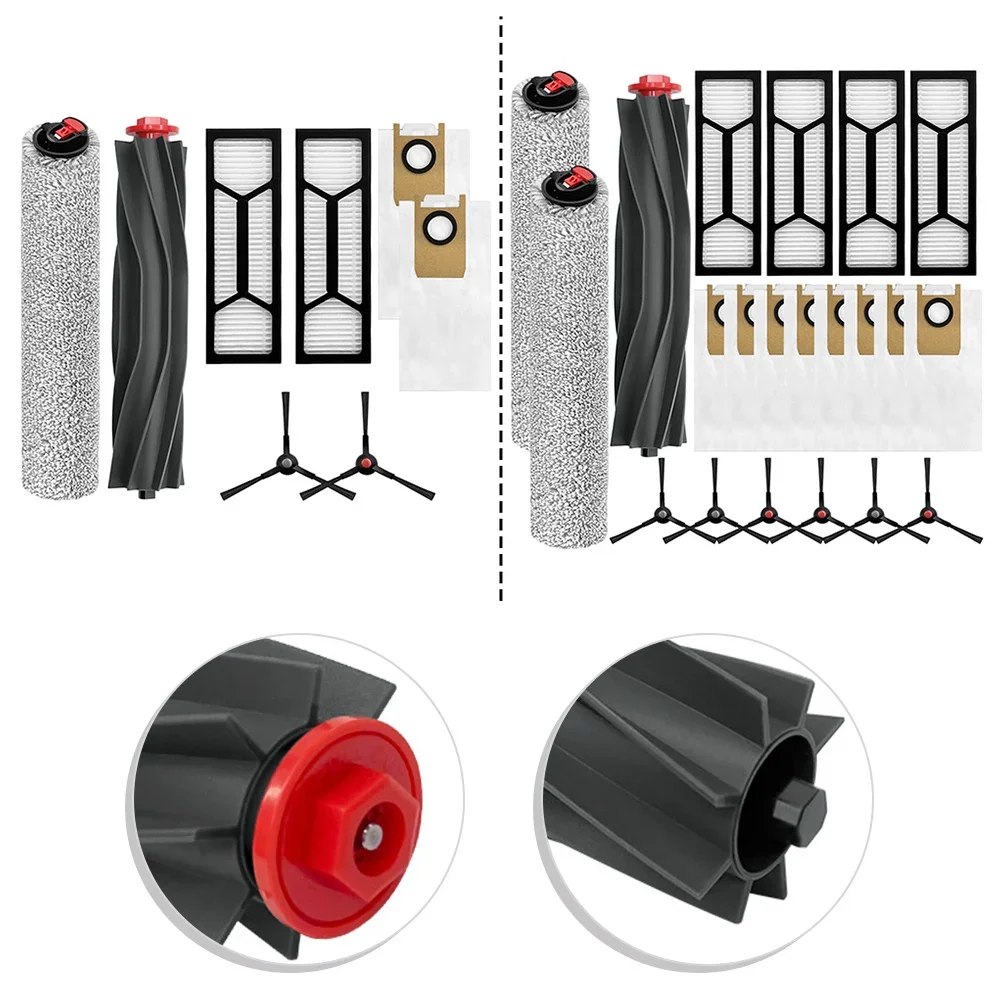 Kit de bolsa de polvo con filtro de Cepillo Lateral principal para Kit de accesorios Eufy para Omni S1 Pro/S1, Robot de barrido, fregonas rodantes, filtros, Kit de bolsas de polvo