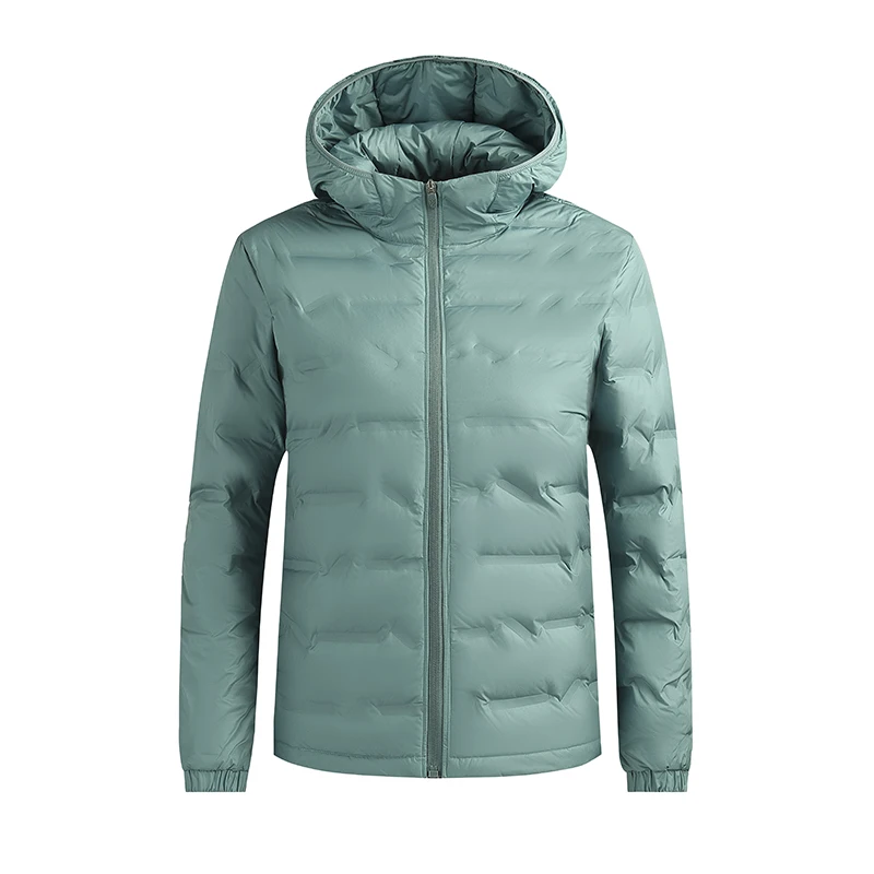 Padded Waterproof Windproof Thicken Hoodies Women Duck Down Jacket Autumn Winter Outerwear Tops Lightweight Causal Coat Cardigan