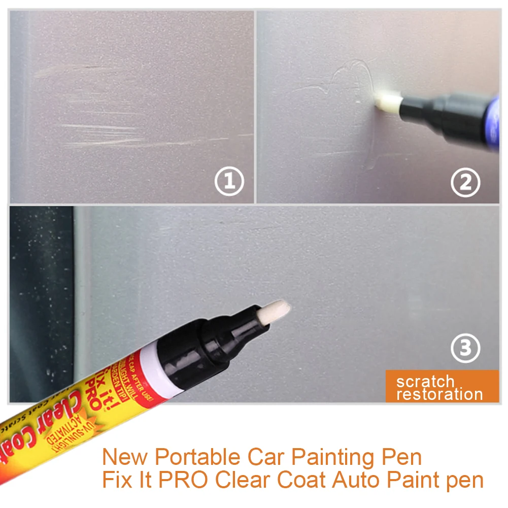 10-1PCS Car Scratch Repair Pen Fix It Pro Clear Car Scratch Repair Remover Pen Paint Care Coat Applicator