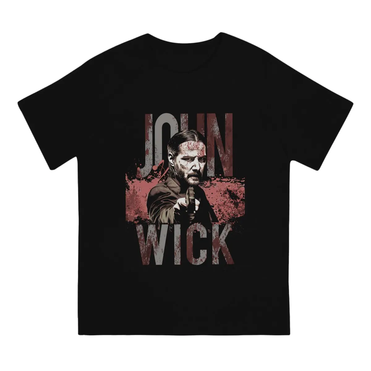 Action Classic TShirt For Male John Wick Film Clothing Fashion Polyester T Shirt Soft