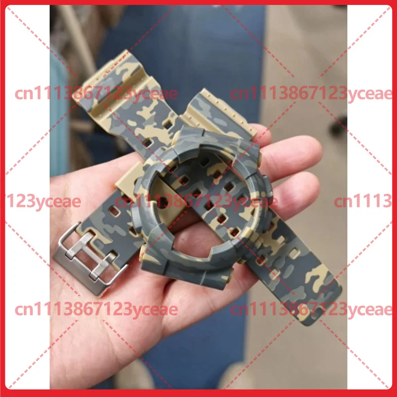 For Casio G-SHOCK GA110 GA100 GA120 GA140 Watch Camouflage Resin Watchband Bezel Replacement Accessories