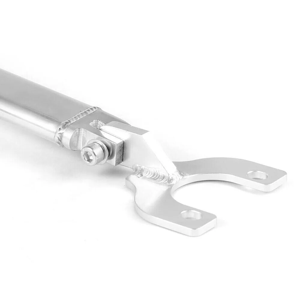 ビレットアルミ合金製リアストラットタイバー ホンダ シビック ハッチバック CX Si VX (1992-1995) アキュラ インテグラ GS タイプR (1997-2001) シルバー