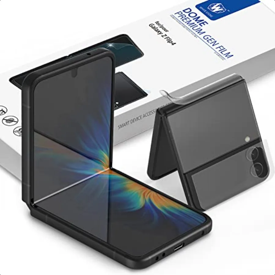 

DOME GLASS Whitestone GEN Film Screen Protector [Premium folding Film] Hinge Cover film Included HD Clear PET Film Screen Guard