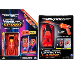 Air Hogs Zero Gravity Laser Sprint Wall Climber Red Zdalnie sterowany samochód Zabawki Akumulator przez USB Prezent urodzinowy dla chłopców Nowość w pudełku