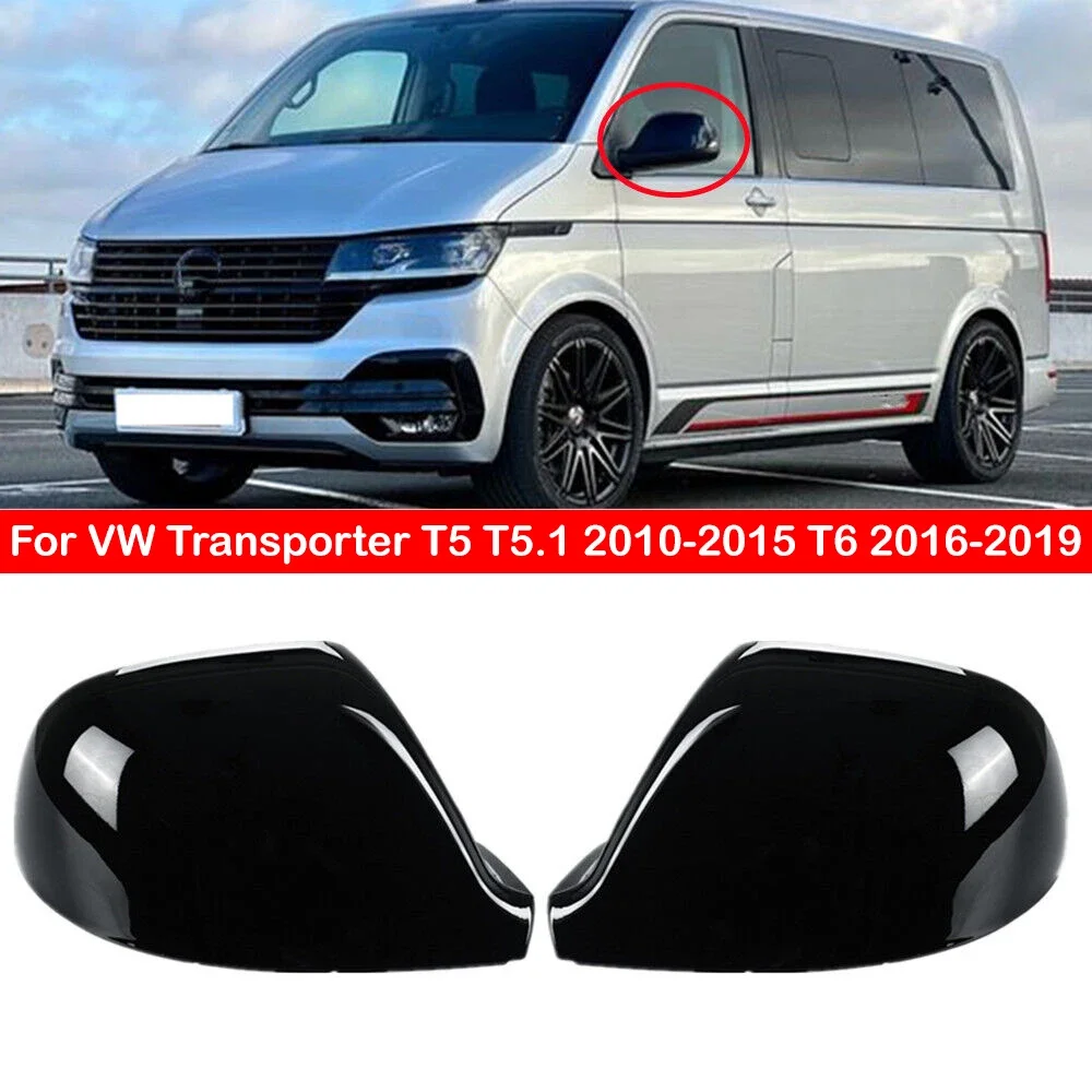 For VW Transporter T5 T5.1 2010-2015 T6 2016-2019 Replacement Car Rearview Side Mirror Cover Wing Cap Exterior Door Case Trim