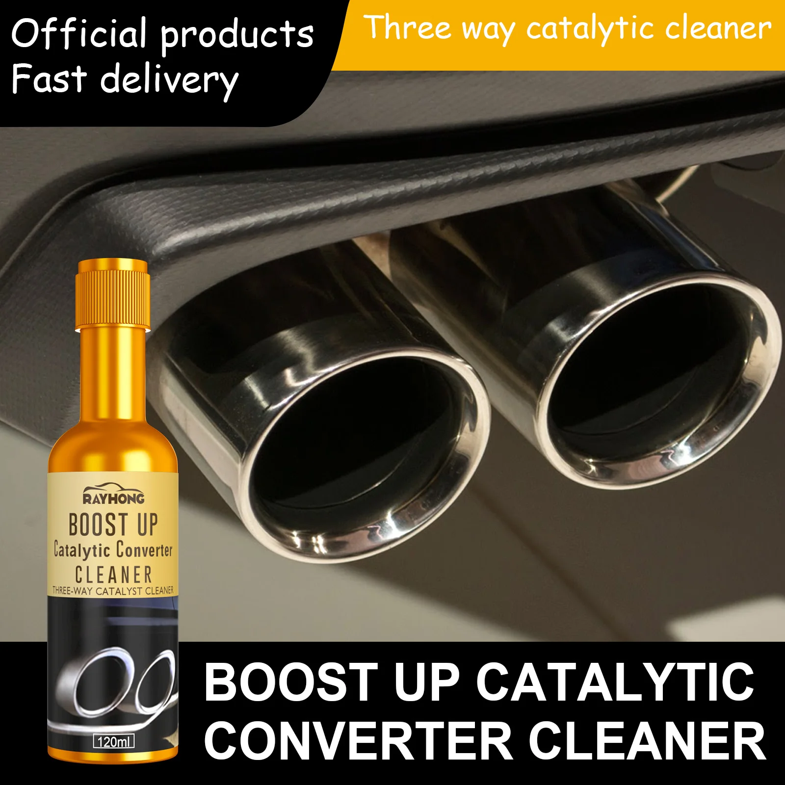 

Rayhong Catalytic Converter Cleaner - No Disassembly Engine Carbon Removal, Exhaust System Cleaner for Gas & Diesel Cars