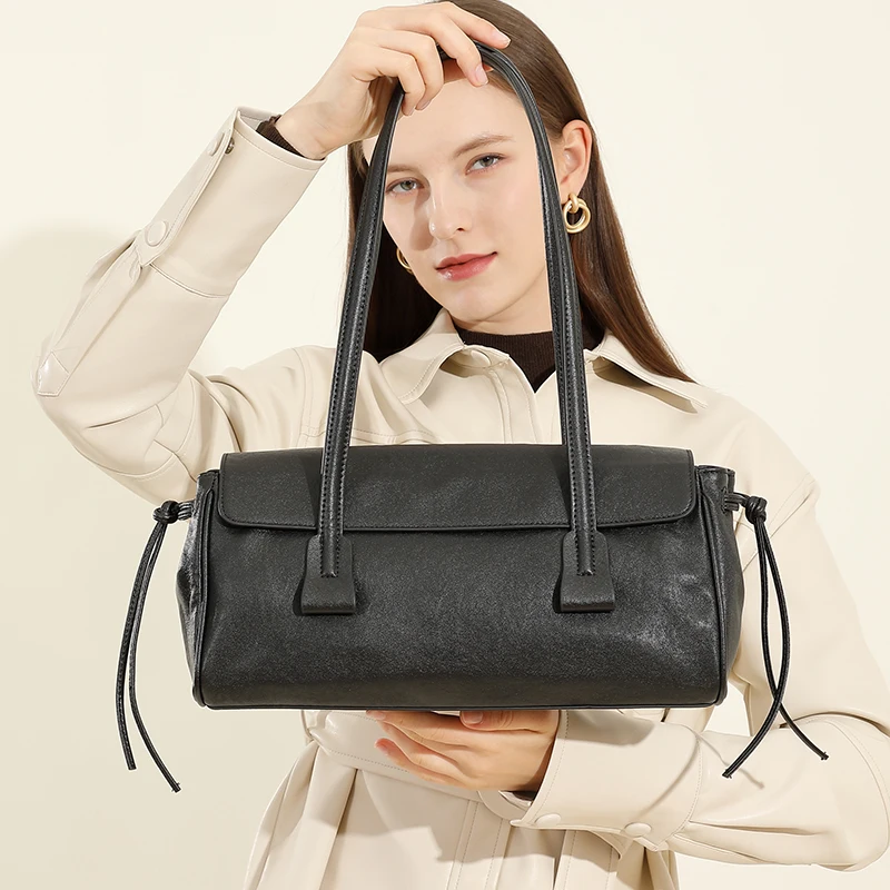 

Toptrends из натуральной яловой кожи, большие сумки на плечо для женщин, 202, роскошные дизайнерские сумки, рабочие сумки с клапаном, женские сумки