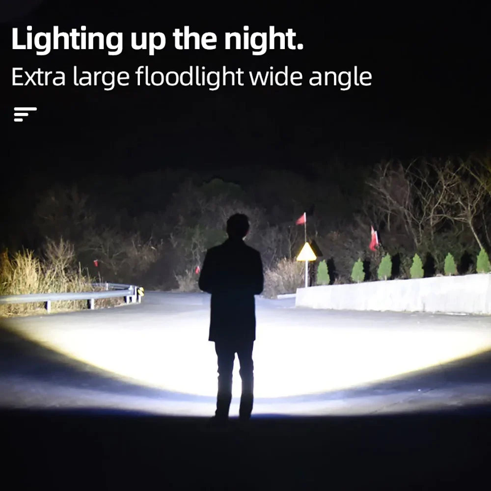 Ultra Bright  High Power Torch Light USB Rechargeable LED Flashlight Portable Tactical Lantern Outdoor Strong Light Lantern