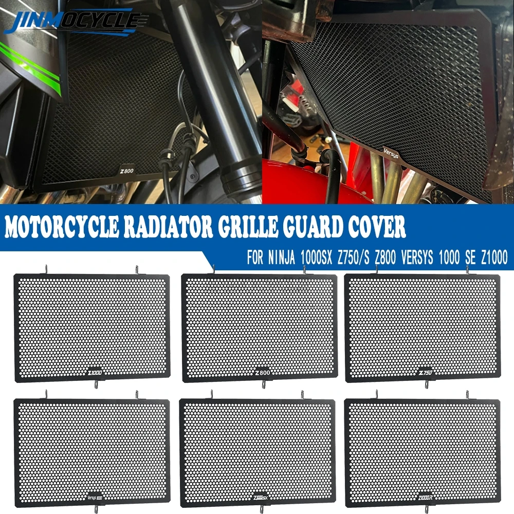 

Motorcycle Accessories For Kawasaki Z1000 Ninja 1000SX Z750/S Z800 Versys 1000 SE Radiator Guard Water Tank Protection Cover