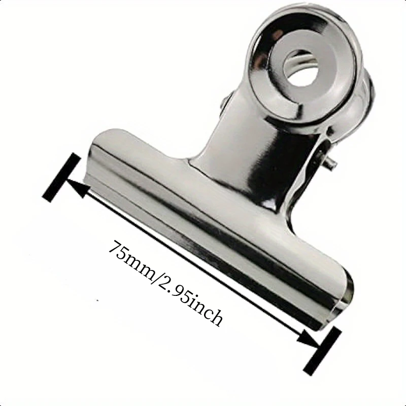 6 قطعة مشبك ورق معدني Foldback مقاطع الموثق المعدنية متعددة الوظائف المشبك الموثق دبابيس ورق مكتب مدرسة لوازم مكتبية