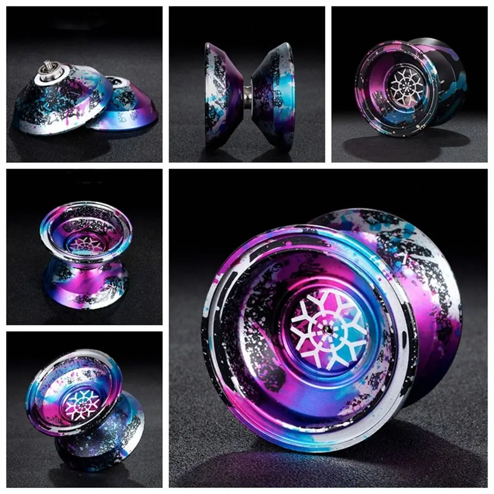 Fashion 10 Ball Bearing Metal Yoyo High Speed Unresponsive Yo Yo Toys Spinning String Professional Yoyo Ball Children's Toy
