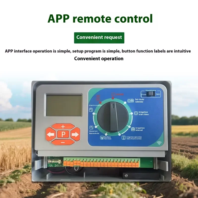i DaringFish16-Channel Smart Irrigation Controller Domestic Remote Timer Solenoid Valve for Garden Landscaping
