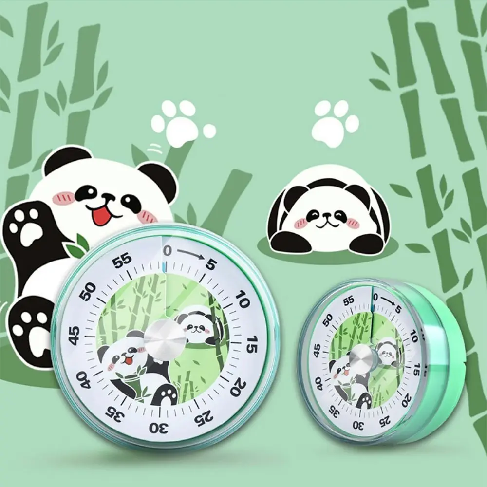 Silent Operation Cartoon Visual Timer Magnetic Back Bracket Countdown Timer No Battery Required Portable