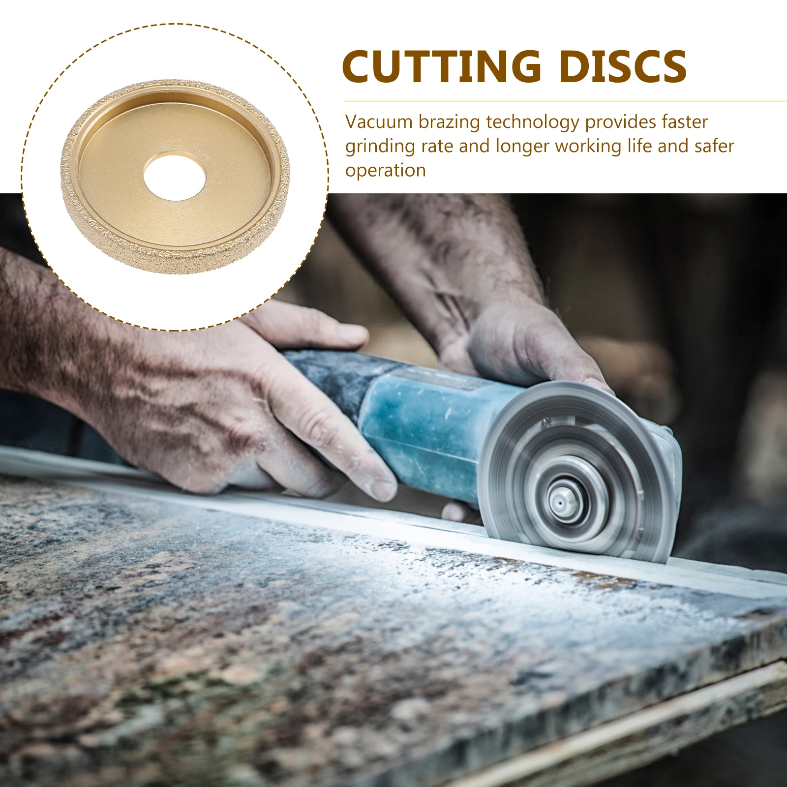 

1pc Diamond Grinding Disc High Quality Masonry Stone Marble Cutter Tool Bowl Cup Segment Cutting Wheel Building Material Vacuum