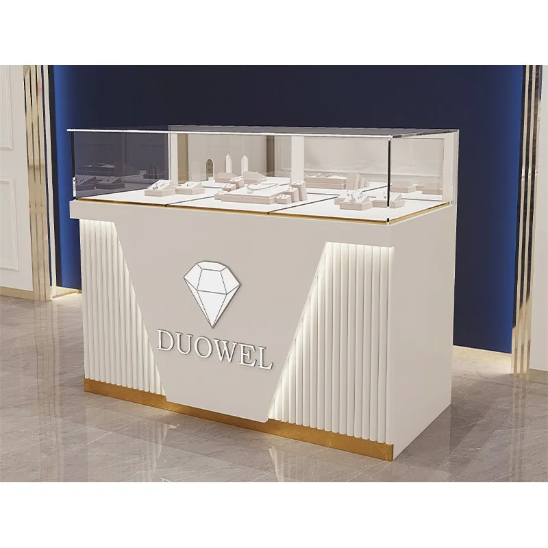 custom，Customized Modern Strong Glass Display Cabinet Jewellery Boutique Store Display Showcase Jewelry Display Counter