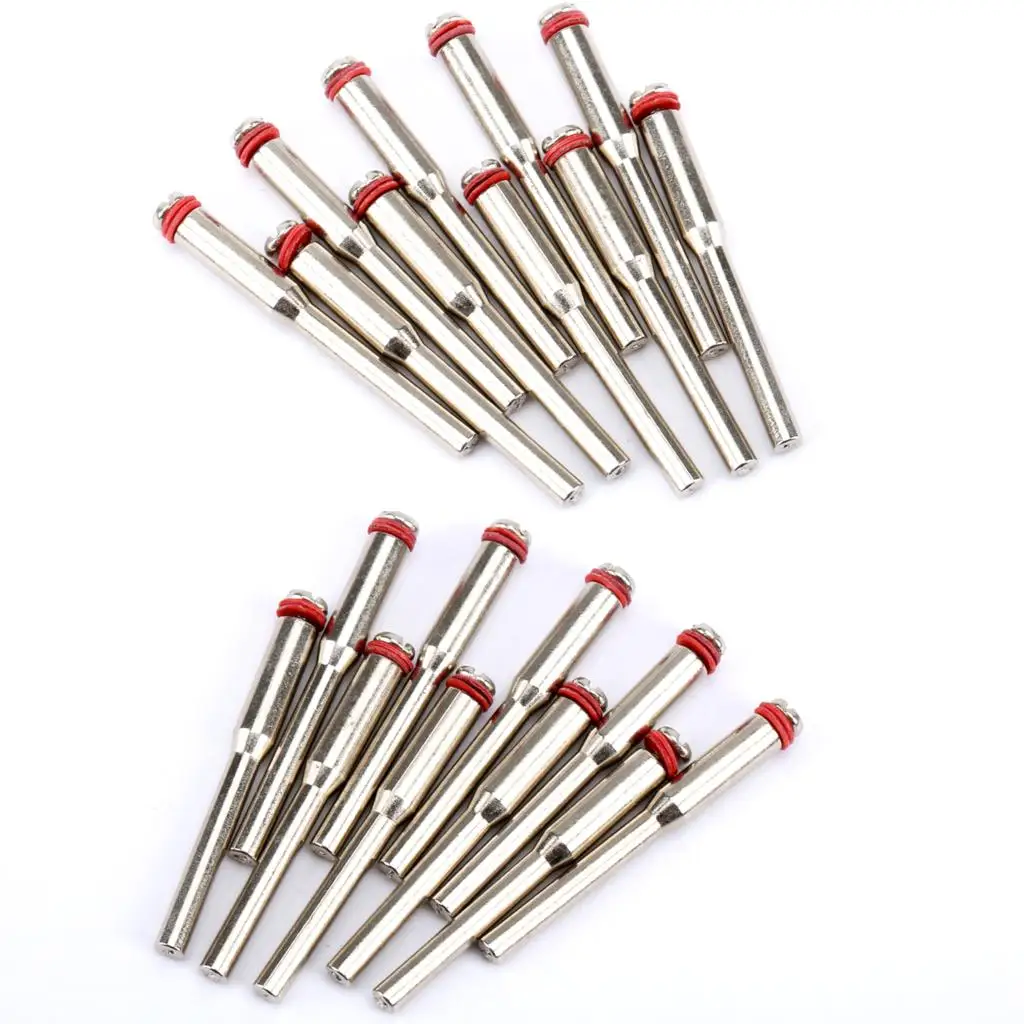 DRELD 20Pcs 3.175mm Diamond Cutting Disc Mandrel Cutting Cut-off  Wheel Holder Connecting Rotary Mandrel for Dremel Rotary Tools