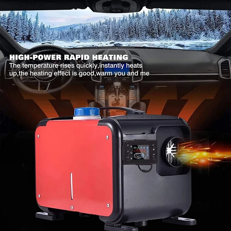 5KW Car Diesel Heater 12V/24V/220V Air Parking Heater LCD Remote Control Engine Preheater Warmer Heater for Car Truck Boat RV