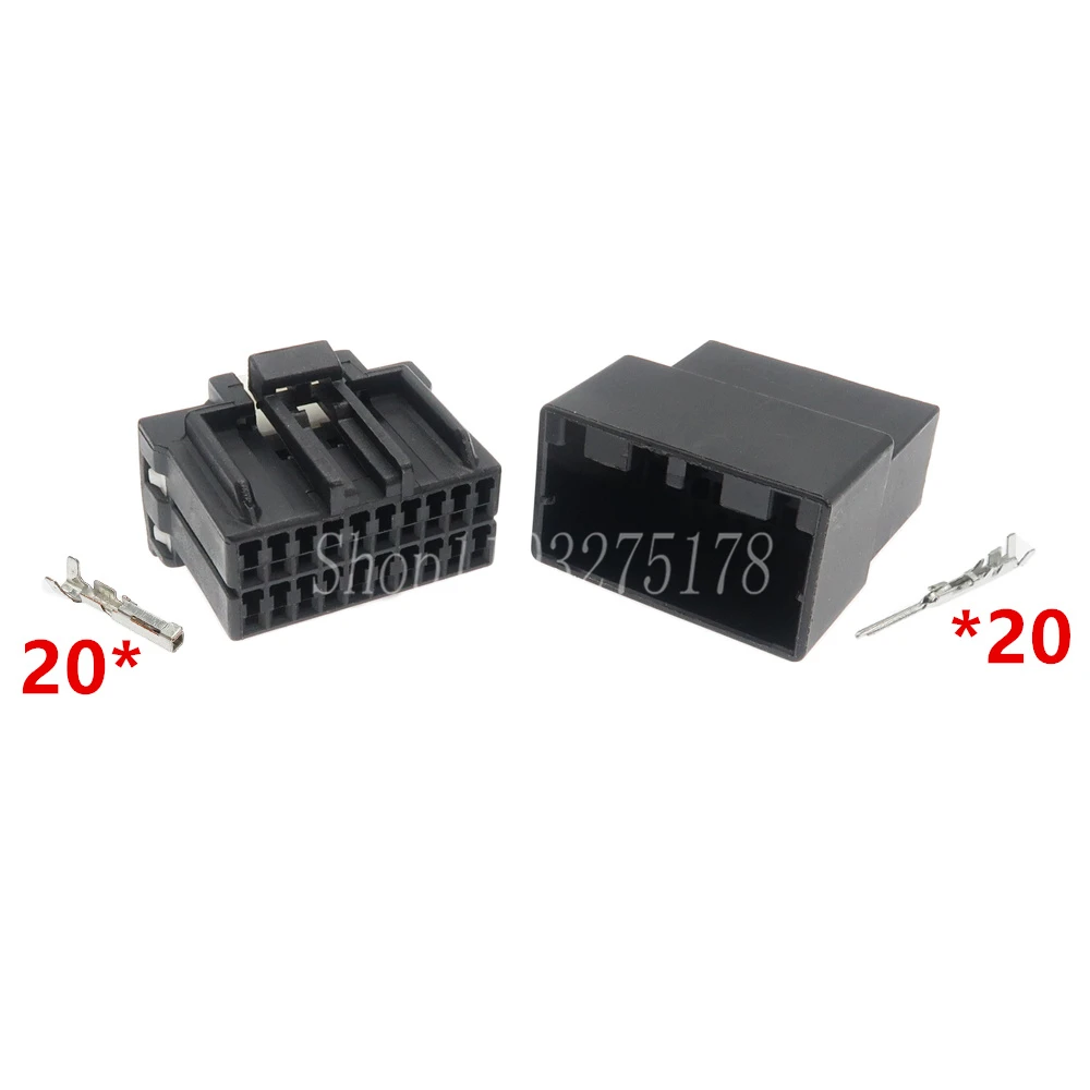 1 Set 20 Pin 175967-2 175975-2 179254-2 Car Audio Wire Plug Automobile Injector Male or Female Cable PCB Connector